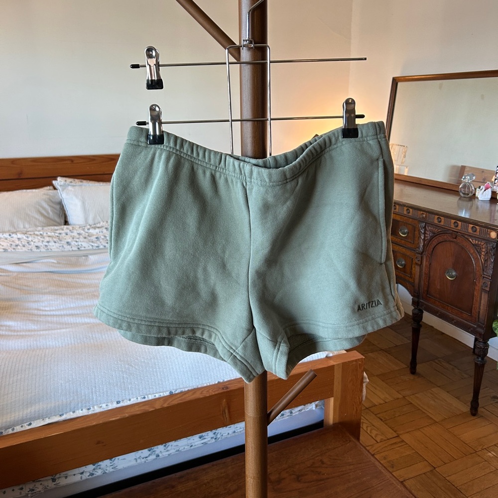 Aritzia Sage Green Athletic Shorts